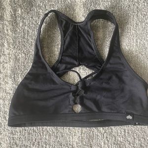 Black Carioca sports bra top
